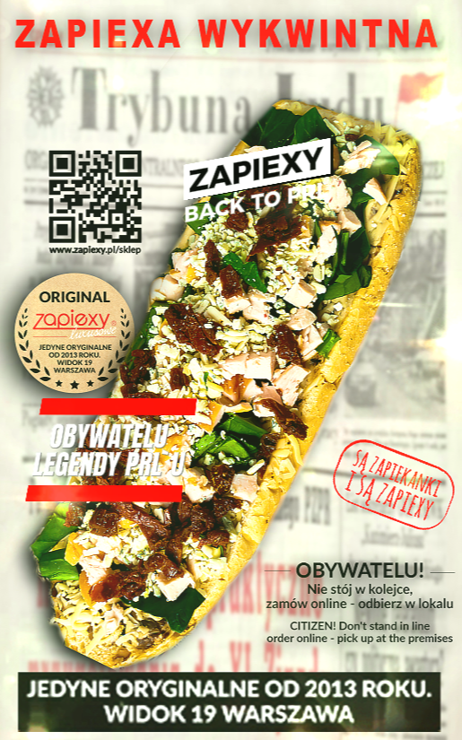 Zapiexa, zapiexy, zapiekanka, zapiekanki, zwyczajna, bałtyk, kaszana, luxusowa, luksusowa, rarytas, marynarska, wegetariańska, bawarska, krajowa, extra mocna, grecka, dekadencka, robotnicza, dygnitarska, radio pogoda, wyborowa, firmowa, włoska, wykwintna, amerykańska, serowa, wege, zwyczajna, szpinakowy raj, herbata, expresso, prl, kawa czarna, kawa biała, cappuccino, latte, oranżada, ptyś, lemoniada, kompot truskawkowy, wiśniowy, sosy domowe, sos chrzanowy, pomidorowy, czosnkowy, warzywa, sery, mięsa, ananas, cebula, jalapeno, kukurydza, ogórek konserwowy, ogórek świeży, oliwki, papryka, pomidor, pomidor suszony, rukola, szczypiorek, szpinak, feta, mozzarella, oscypek, pleśniowy, lazur, żółty gołda, boczek, kiełbasa, kurczak, pepperoni, salami, szynka, tuńczyk, bułka, blat, pieczarki, tłusty kotek, tłusty, kotek, zapiexy ursynów, zapiekanki ursynów, ursynów, ursynow, centrum, wola, warszawa, śródmieście, srodmiescie, muranów, muranow,