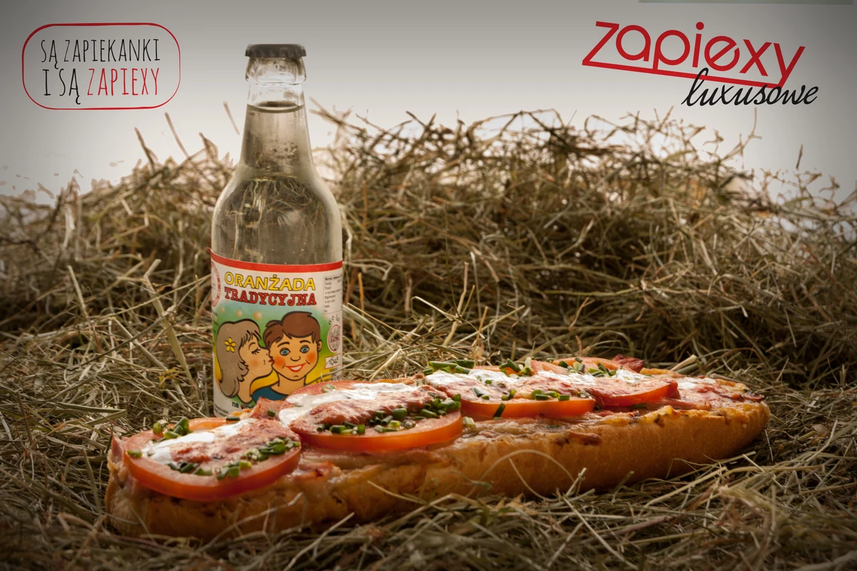 Zapiexa z pomidorem i szczypiorkiem oraz tradycyjna oranżada — Zapiexy Luxusowe