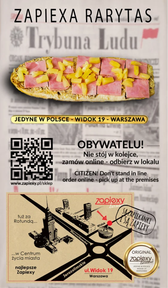 Zakład Zapiexy Luxusowe poleca: Zapiexe Rarytas