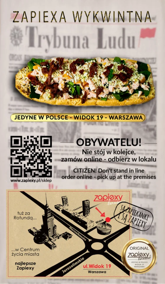 Dla głodnego obywatela Wykwintna Zapiexa